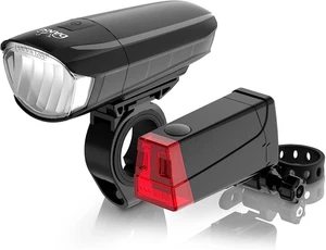 DANSI Fahrradleuchten-Set Stvzo I Led-Fahrradlicht I Rad-Licht Hell Vorne - Bild 1 von 12