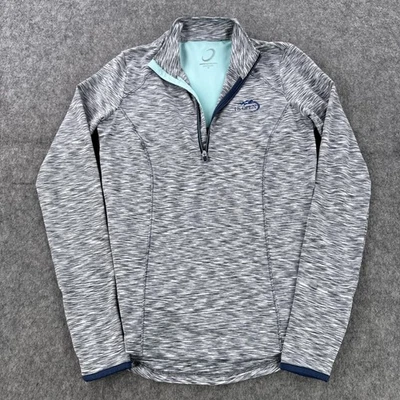 Zero Restriction US Open Womens XS 1/4 Zip Pullover Top Gray Blue Tennis Golf - Image 1 of 4