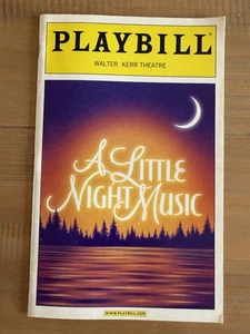 A Little Night Music Broadway Musical Playbill November 2009 Zeta Jones Lansbury - Picture 1 of 1