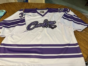 Carolina Thunderbirds FPHL Hockey Jersey Goalie Team Issued Cancer Night - Picture 1 of 7