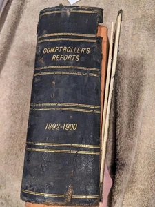 City Clerk's Reports Comptroller Peoria Illinois 1892-1900 rare government hist - Bild 1 von 9