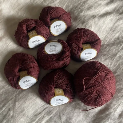 Elann Collection Peruvian Baby Silk 80% Alpaca 20% silk 270g total ~10.5 skeins - Image 1 of 4