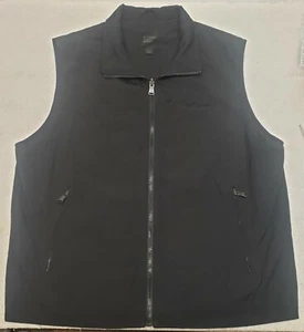 Express Design Studio Size Large Black Vest Nylon Winter Zip Jacket - Picture 1 of 6