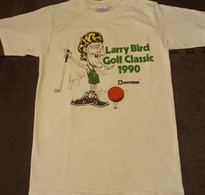 Camiseta de Colección 1990 Med Larry Bird Converse Golf Clásica Caricatura Puntada Única - Imagen 1 de 12