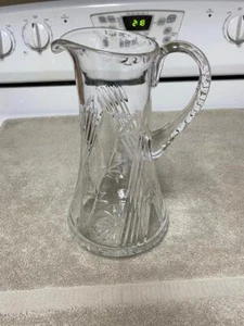 HERMOSA JARRA DE CRISTAL CORTE BRILLANTE COMO NUEVA #9 - Imagen 1 de 1