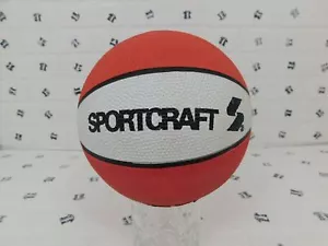 7" Mini Red and White Color Basketball - SportCraft - Miniature Ball Sports - Picture 1 of 5