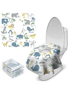 Toilet Seat Covers Disposable, 20 Pcs Extra Large Waterproof Toilet Cover for... - Picture 1 of 6