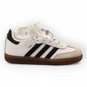 Adidas Kids White Samba Indoor Soccer Shoes Size 11K - Picture 1 of 8