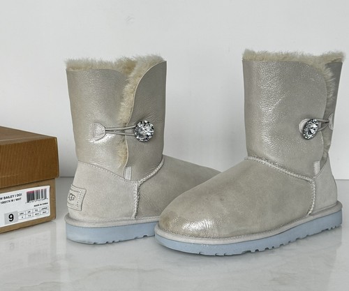 STIVALI UGG BAILEY BUTTON BLING I DO DONNA TAGLIA 9 SCATOLA ORIGINALE