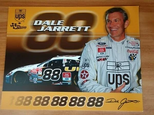 2000-2001 Dale Jarrett #88 UPS Racing 11" x 8.5" Promo Hero Card - Picture 1 of 2