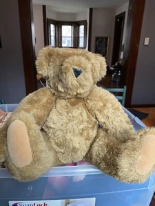 The Vermont Teddy Bear Company Auténtico Oso de Peluche Marrón Hecho a Mano - Imagen 1 de 6