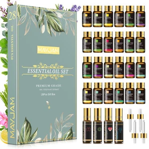 MAYJAM Essential Oils Blends 28Pcs/Set Aromatherapy Gift Kit Pack for Humidifier - Picture 1 of 14