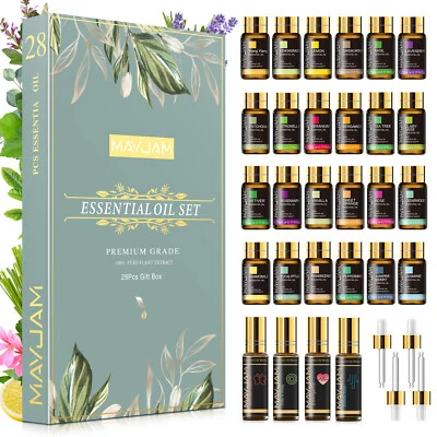 MAYJAM Essential Oils Blends 28Pcs/Set Aromatherapy Gift Kit Pack for Humidifier - Image 1 of 4