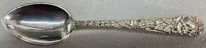 S Kirk & Son Sterling Flatware Repousse/Rose Demitasse Spoon 4 in no mono - Picture 1 of 5
