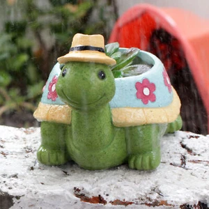 Planter Cute Animal Landscape Decorative Flower Pot Resin Succulent Pot - Picture 1 of 12