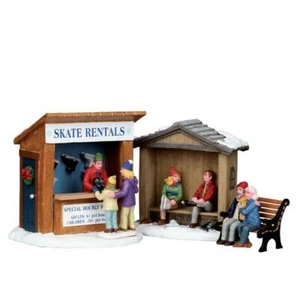 Alquiler de patines Lemax 2010 Vail Village #03849 en caja original Navidad familia patinaje sobre hielo * - Imagen 1 de 2