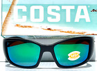 New Costa Del Mar Blackfin Matte Black Polarized Green 580P Lens Sunglass Bl 11