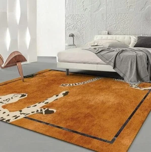 Minimalist Modern Abstract Irregular Shape multi color Woolen Hand Tufted Design - Picture 1 of 6