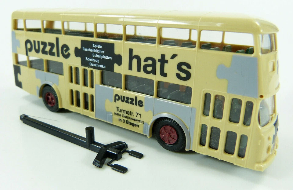 Büssing Doppeldecker Bus Puzzle hat's / Turmstr. 71 H0 Classic 1:87 [ST] - Bild 1 von 3