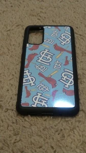 St Louis Cardinals S20 Samsung Phone Case - Blue with Bird on Bat and STL Logo - Picture 1 of 4