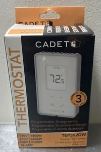 Termostatos Electrónicos de Pared Cadet Doble Polo Programable Modelo: TEP362DW - Imagen 1 de 6