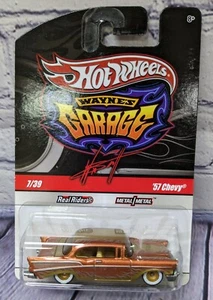 Hot Wheels Wayne's Garage Copper '57 Chevy 7/39 Chase INIZIALI - Foto 1 di 4