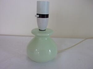 Mint green ceramic lamp base, - Bedside lamp / table  lamp, 6.75" tall 