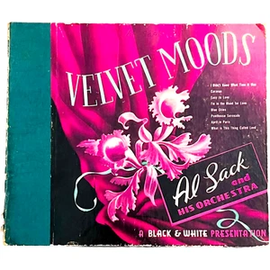 Al Sack - Velvet Moods - Black & White - 4 x 10" Shellac Records - Album 52 - Picture 1 of 9