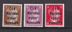 Germany Czechoslovakia Local Overprints on Hitler - Rumburk - April 1945 - Picture 1 of 1