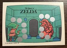 1989 Topps LEGEND OF ZELDA Nintendo Scratch Off Card Rare Screen 9 MINT vintage