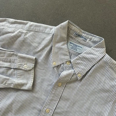 Camisa De Colección Años 70 80 Abercrombie & Fitch Para Hombre L Gris The Big Oxford Abotonada Foto 1 de 4
