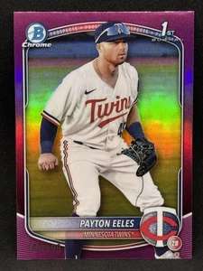 Payton Eeles 2025 Bowman Chrome 1st #BCP-78 Fuchsia Refractor /199 - Twins - Picture 1 of 2