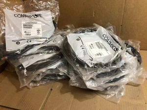 New Lot of 19 Commscope CPC3312-01f025 GS8E-BK-25FT 25FT Black - Picture 1 of 5