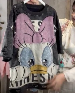 Traumhaft Rose   Shirt  Daisy Glitzer Neu Gr. One Size Black Sweatshirt - Bild 1 von 1