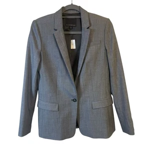 Banana Republic Women's Gray Wool Single Button Blazer Size 6 NWT - Picture 1 of 9