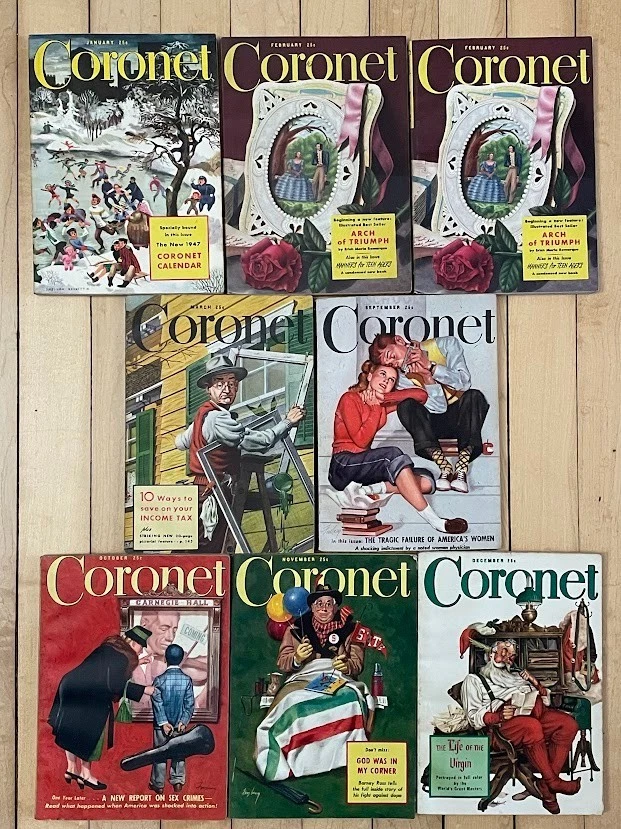 Coronet Magazine Vintage various months from 1947 Foto 1 de 1
