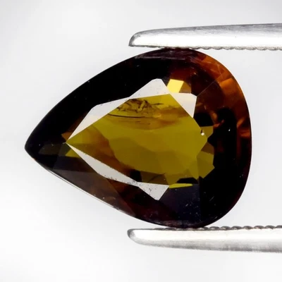 💎 Turmalina amarilla verdosa natural pera de 2,25 quilates - sin calefacción, piedras preciosas de Tanzania Foto 1 de 4