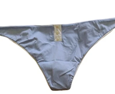 Beach Bunny Blue & White Stripe Lola Skimpy Bikini Bottom Swim Separate NWT XXL - Image 1 of 4