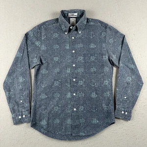 Brooks Brothers Reyn Spooner Shirt Men’s Small Blue Hawaiian Floral Regent - Picture 1 of 19