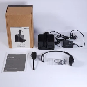 Plantronics CS540 Wireless Headset Convertible 84693-01 With Extra Accessories - Picture 1 of 6