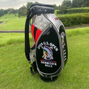 2018 US Open Shinnecock Hills Caddy Bag Black/Red/Silver Limited Edition - Bild 1 von 13