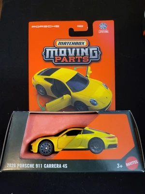 Piezas móviles Matchbox 2020 Porsche 911 Carrera 4S amarillo nuevo casi como nuevo Foto 1 de 2