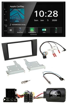Kenwood Bluetooth Lenkrad DAB USB 2DIN Autoradio für Audi A4 1999-2001 - Bild 1 von 4