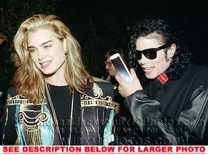 MICHAEL JACKSON 1986 con BROOKE SHIELDS 1 FOTO RARA 8x10 - Imagen 1 de 1