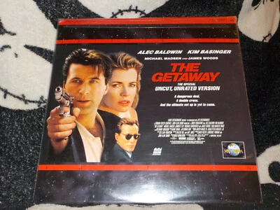The Getaway НЕОЦЕНЕННЫЙ почтовый ящик лазерный диск LD Алек Болдуин Ким Бейсингер бесплатная доставка $50 - Изображение 1 из 2