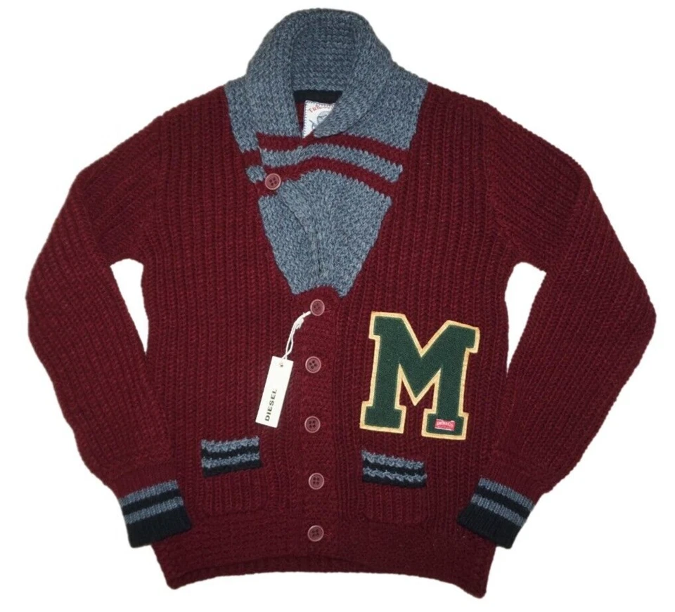 DIESEL K-AFKA CARDIGAN WOOL BLEND SIZE L 100% AUTHENTIC - Image 1 of 3