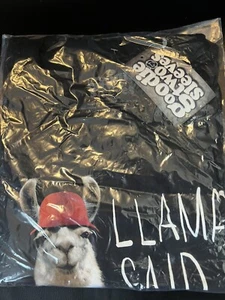 T-shirt Goodie due maniche uomo manica corta LLAMA grafica taglia large (2 quantità) - Foto 1 di 4