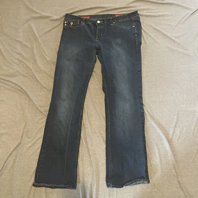 Yaso Bootcut Jeans Flap Embellished Pockets Low Rise Size 13/14 32 Stretch - Image 1 of 4