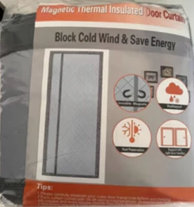 Thermovorhang Kälteschutz 90x210cm Magnet Wärmeschutzvorhang für Türen - Bild 1 von 1