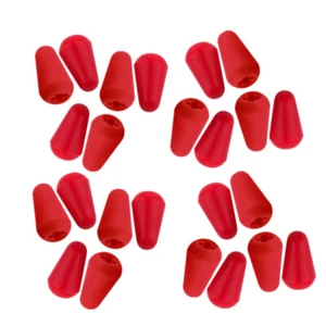 Nuevo 24 piezas Tapas de perillas de interruptor de guitarra de 5 vías de color rojo para interruptor de guitarra ST - Imagen 1 de 9